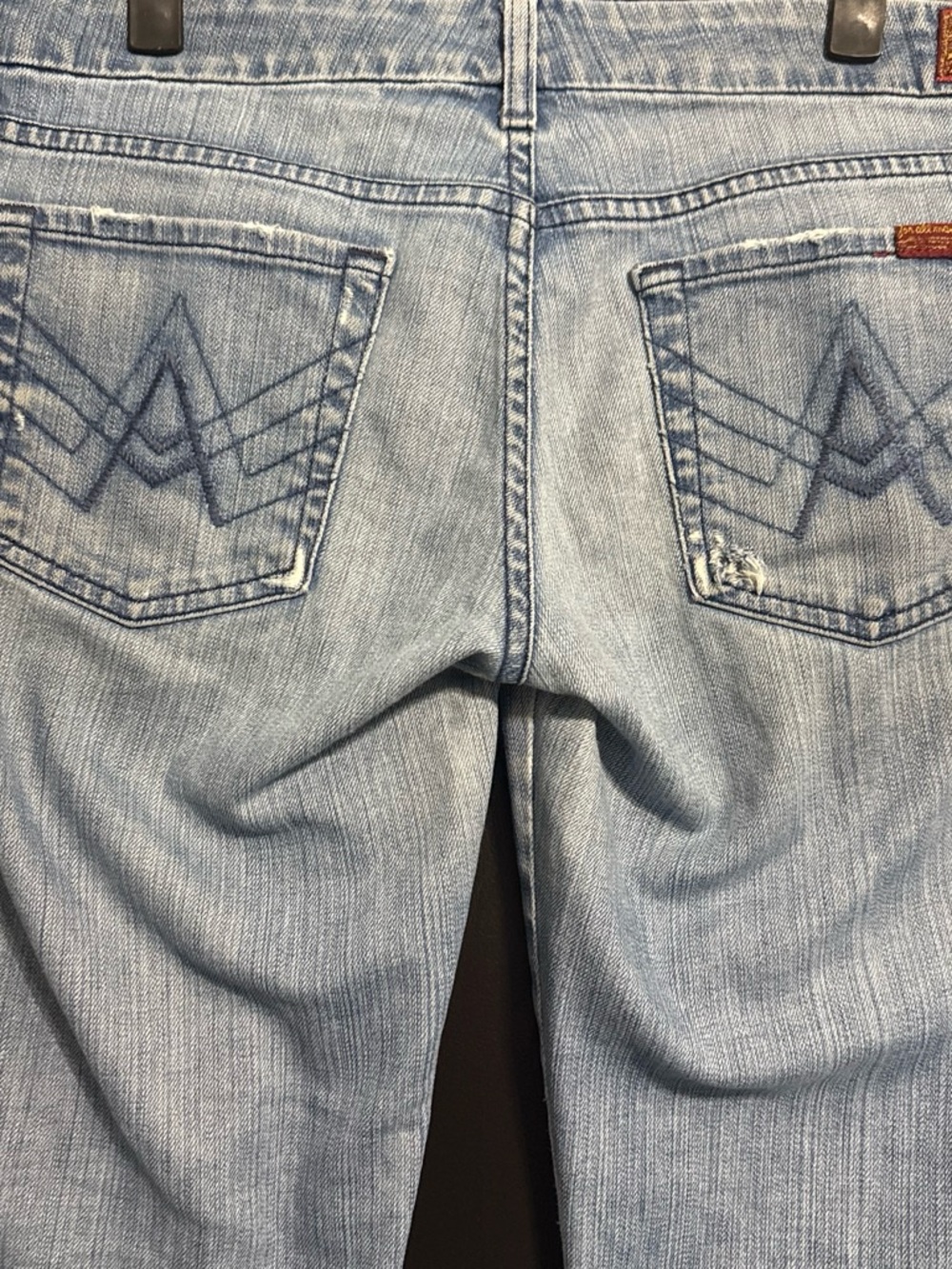 7 For All Mankind Light Blue Flare Jeans